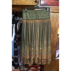 Y2k cottagecore boho skirt